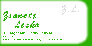 zsanett lesko business card
